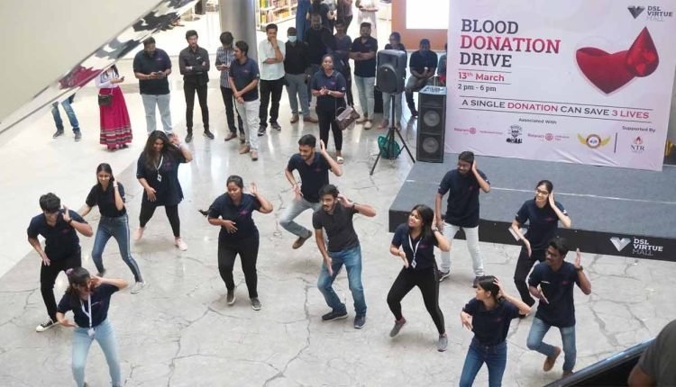 Rotaractors performed Flash Mob to motivate people to donate blood for Thalassaemia Patients