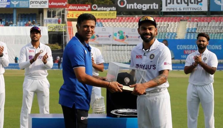 Virat Kohli felicitated with special cap ahead of his 100th test