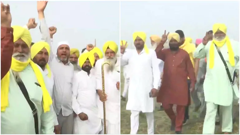 all in yellow turbans in bhagwant mann oath ceremony