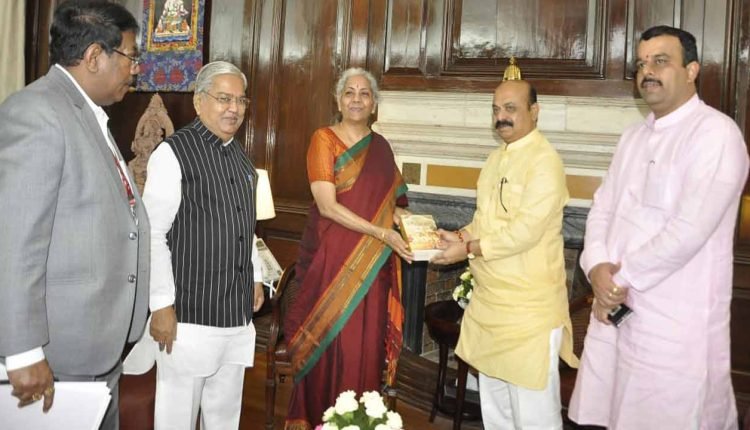 Karnataka CM Bommai meets FM Sitharaman