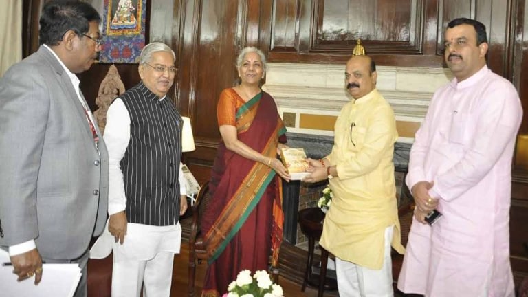 Karnataka CM Bommai meets FM Sitharaman