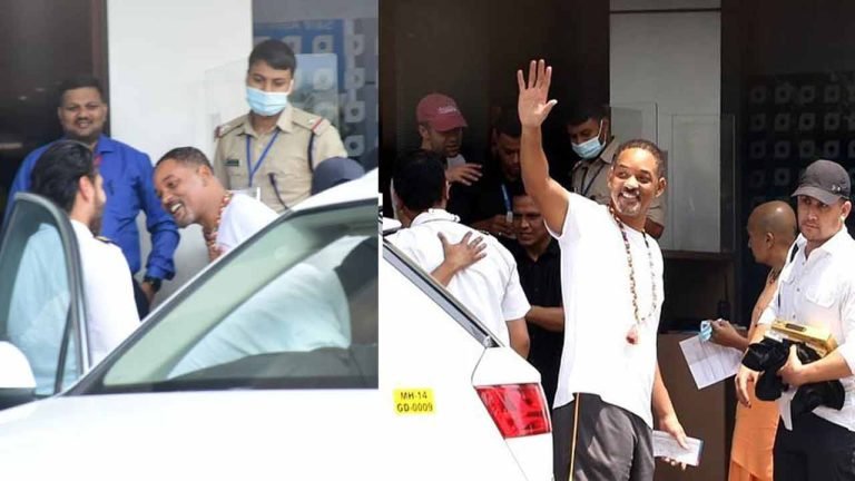 Will Smith spotted at a private airport in Mumbai
