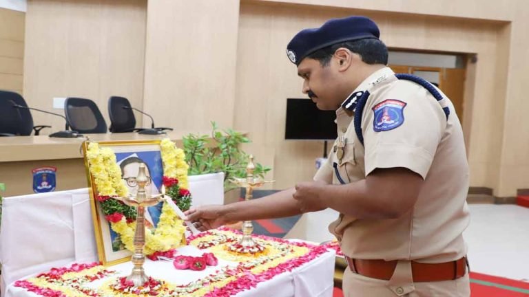 Dr. B.R. Ambedkar 131st Birth anniversary celebrations at Cyberabad CP Office