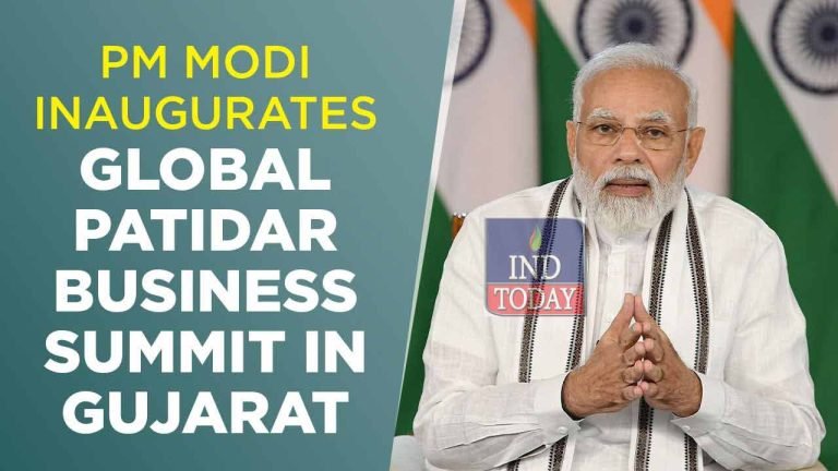 PM Modi Inaugurates Global Patidar Business Summit 2022 in Gujarat