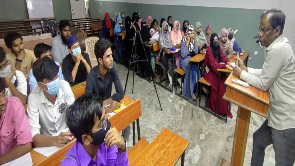 AK Khan Surprise visit to Intermediate exam centre 