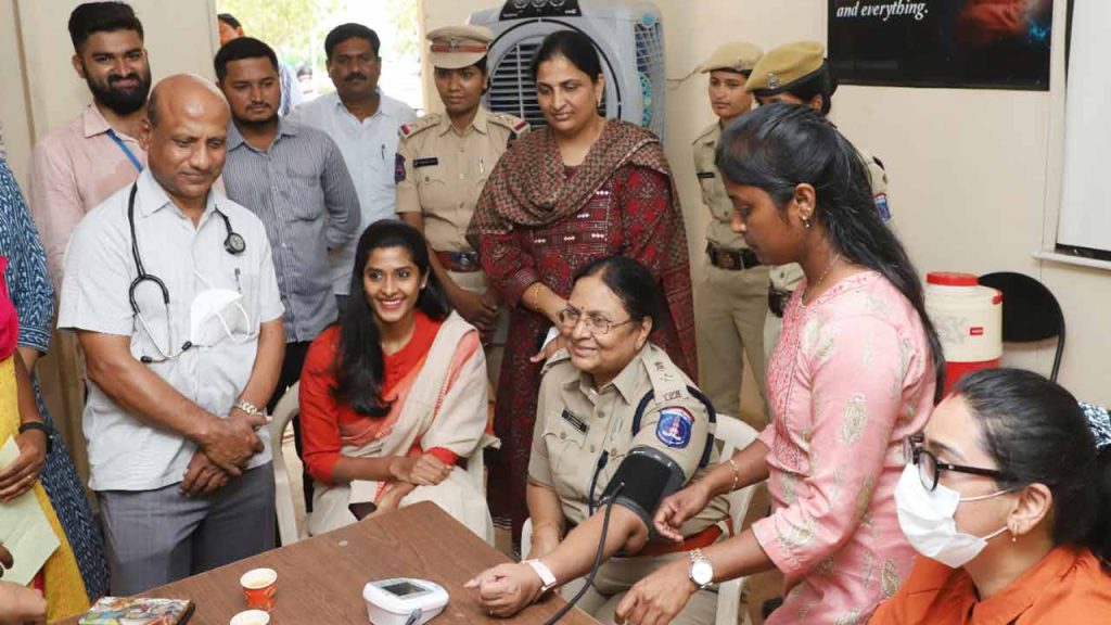 Cyberabad Women Police undergo cancer Screening test