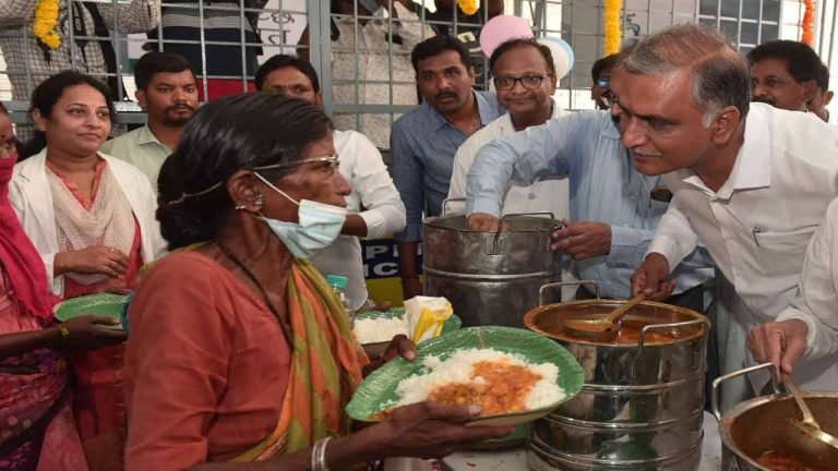 Harish opens three meals a day scheme for patients in 18 govt hospitals