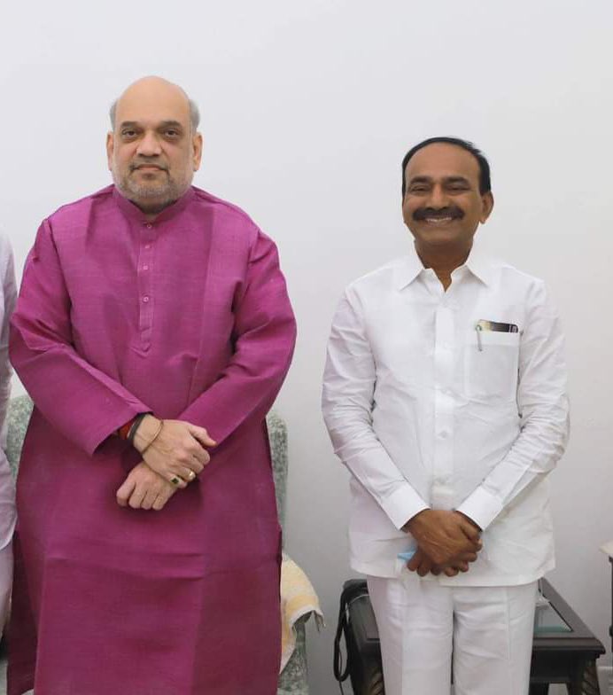 Eatala Rajender meets Union Minister Amit Shah