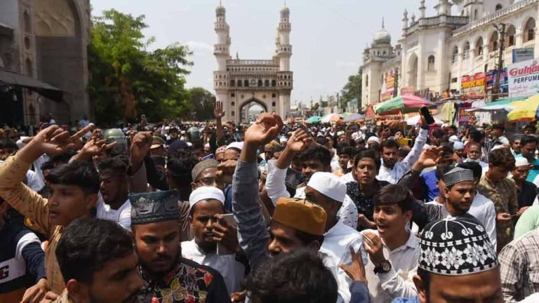 Hyderabad: Protests against Nupur Sharma, Naveen Jindal held