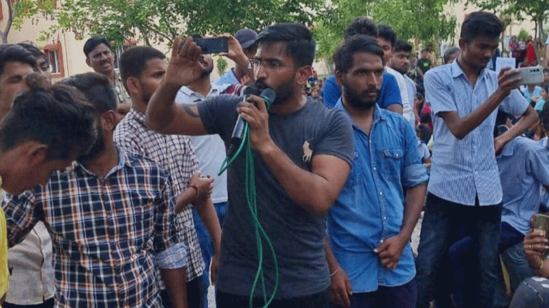 RGUKT-Basara students continue their protest for third day