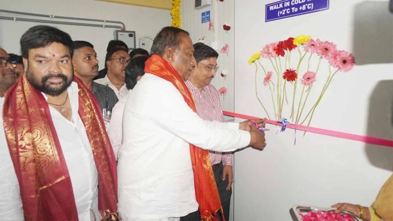 Malla Reddy inaugurates Telangana state’s first “Walk in Cold Room”