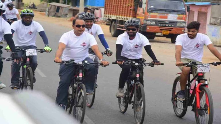 Nirmal: Indrakaran Reddy Flags Off to Cycle Rally