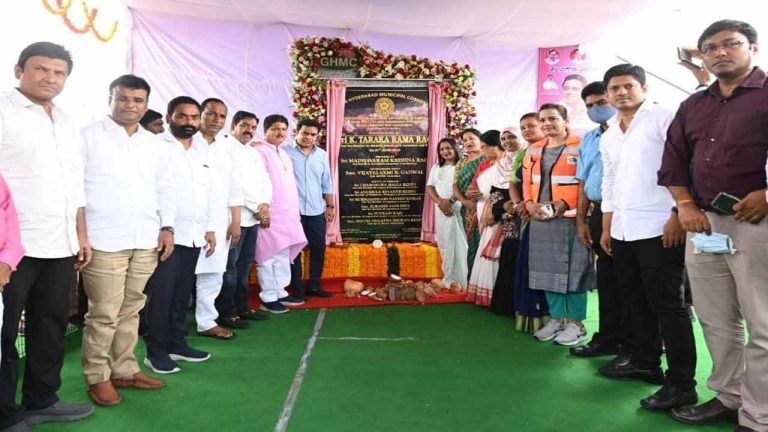 Minister KTR Inagurates Kaithlapur RoB