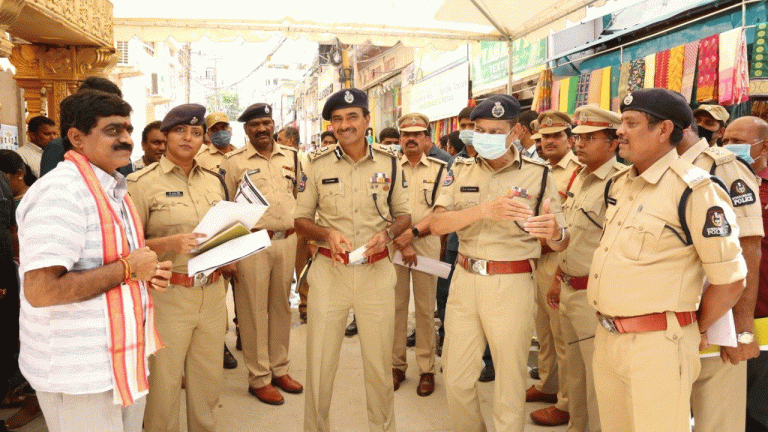 CP Anand visits Sri Ujjaini Mahankali temple