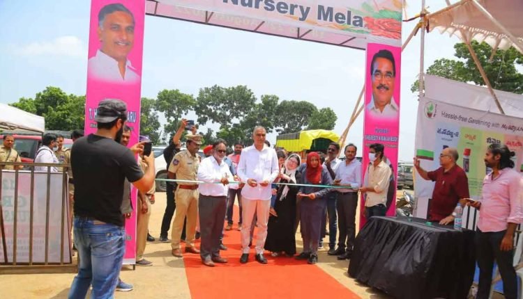 Harish Rao inaugurates 12th Grand Nursery mela