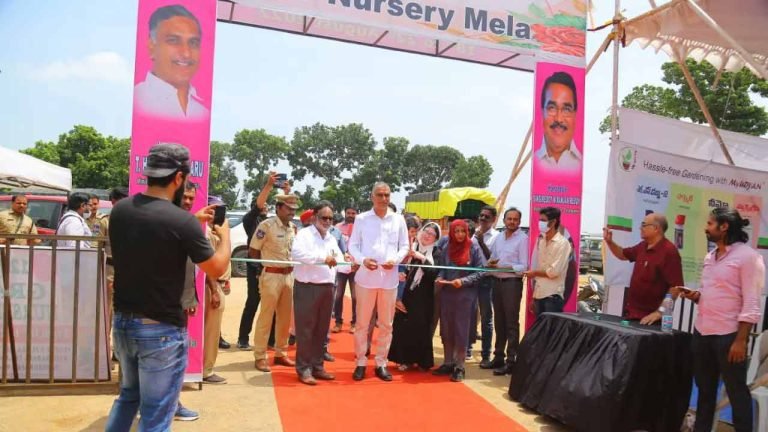 Harish Rao inaugurates 12th Grand Nursery mela