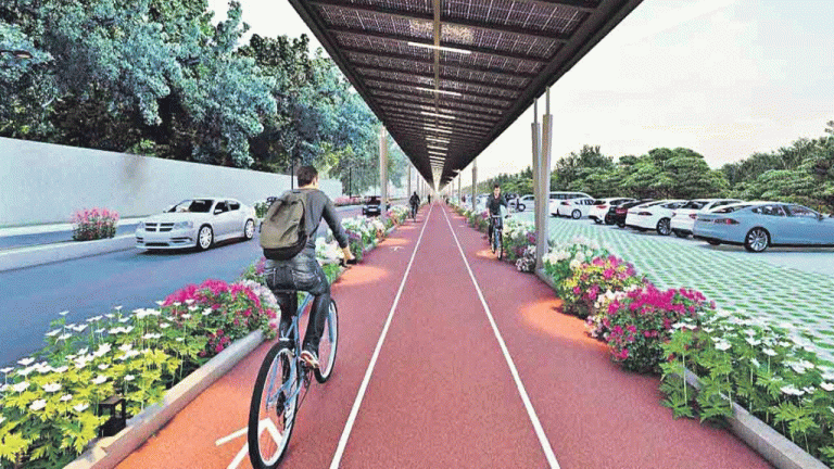 Solar-Roof Cycle Track in Hyderabad soon