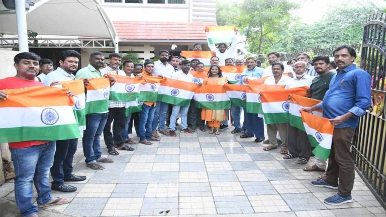 GHMC Commence Distribution of National Flags