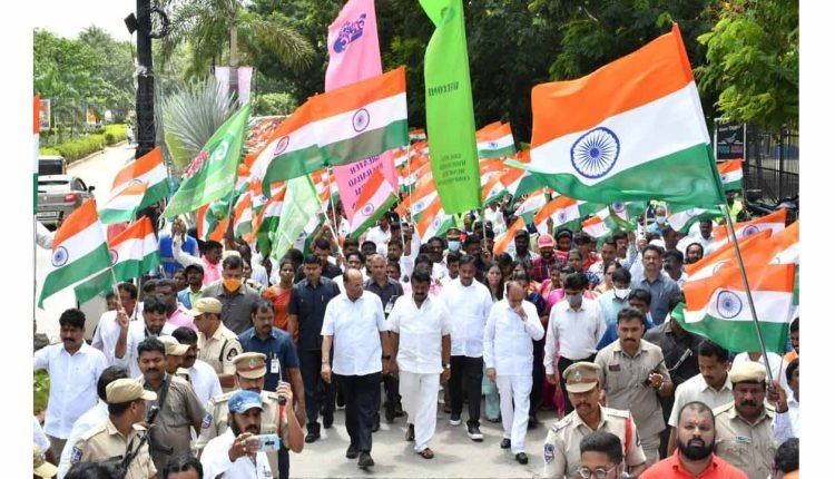 Telangana integration day rallies held on grand scale across state