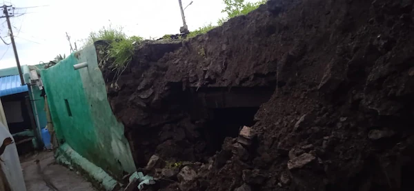 A house collapsed in Karnataka’s Koppal due to heavy rainfall.