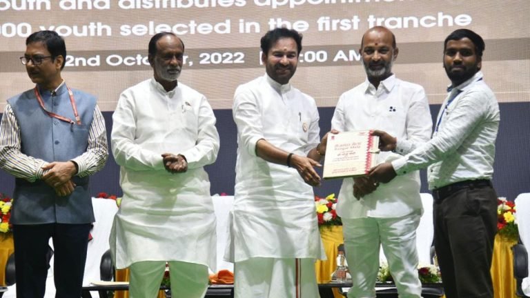 Kishan Reddy hands over appointment letters to new recruits