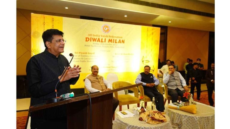 Piyush Goyal asks the business community to give primacy to products that are made in India