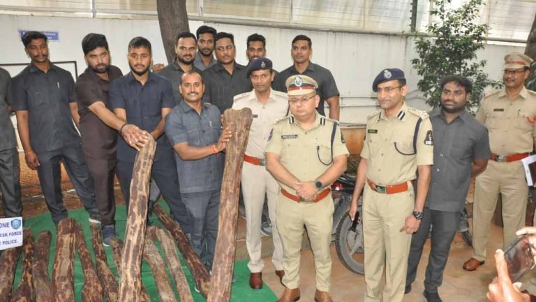 Interstate Red Sander’s Smuggling Gang busted, four held