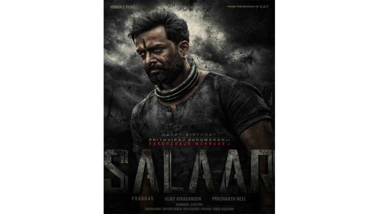Prithviraj Sukumaran's first look from Salaar is his birthday treat for fans