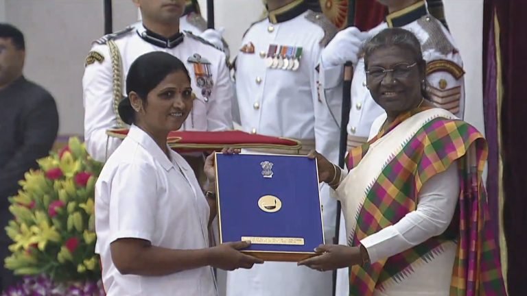 President of India Presents National Florence Nightingale Awards 2021