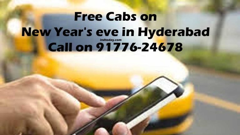 Free Cabs on New Year's eve in Hyderabad