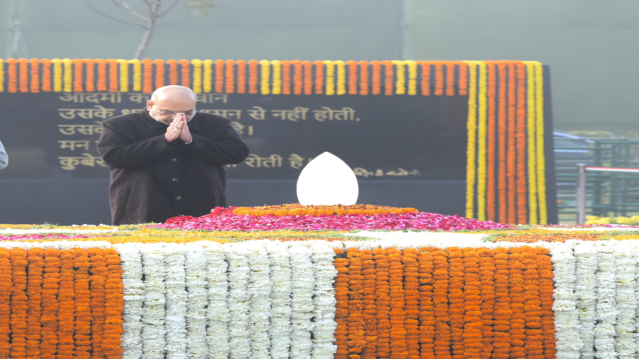 Amit Shah paid tribute to former Prime Minister Atal Bihari Vajpayee on his birth anniversary