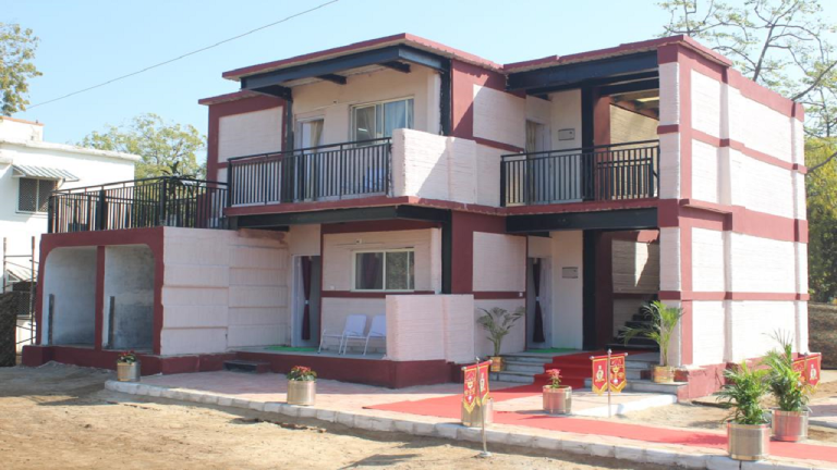 Indian Army Inaugurates First Ever Two Storey 3-D Printed Dwelling Unit At Ahmedabad