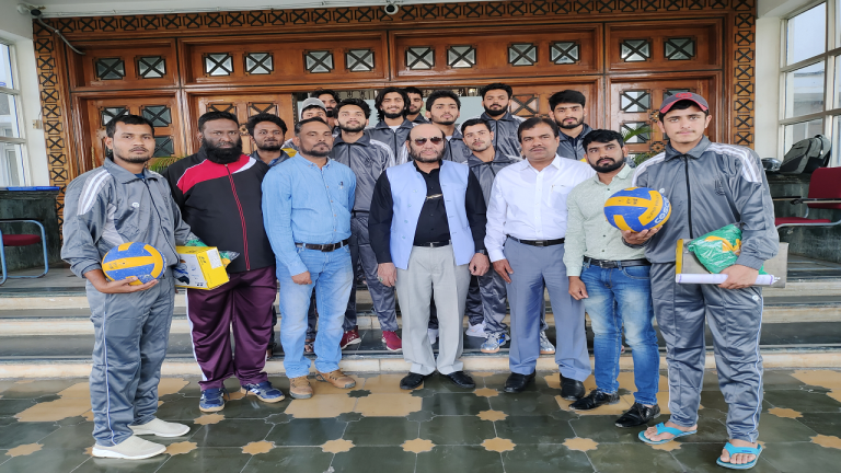 MANUU team for Inter-University Volleyball tournament