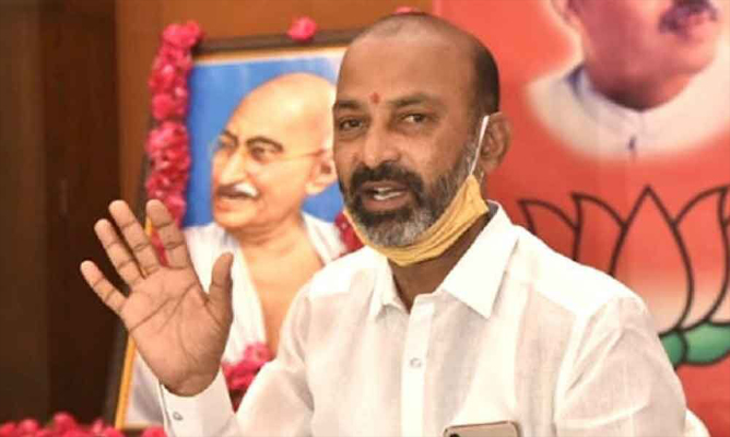 Bandi Sanjay says Drugs Charges Against Some MLAs In Farmhouse Case