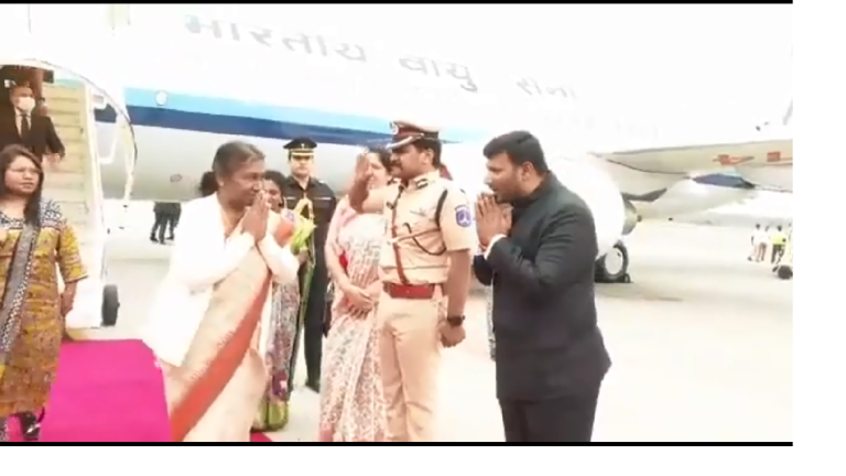 WATCH: President Murmu reaches Hyderabad for a 5-day winter sojourn