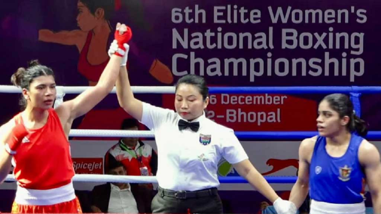 Gold To Nikhat Zareen In National Women's Boxing