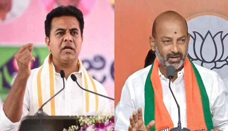 Call KTR To Bhagyalakshmi Temple To See How Much Funds The Center Given: Bandi