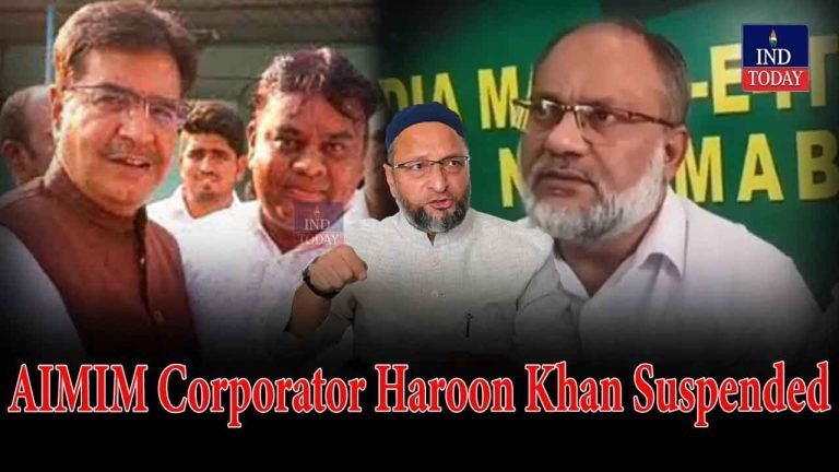AIMIM Corporator Haroon Khan Suspended