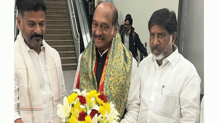 Revanth, Bhatti Meet the New In-Charge Of TPCC