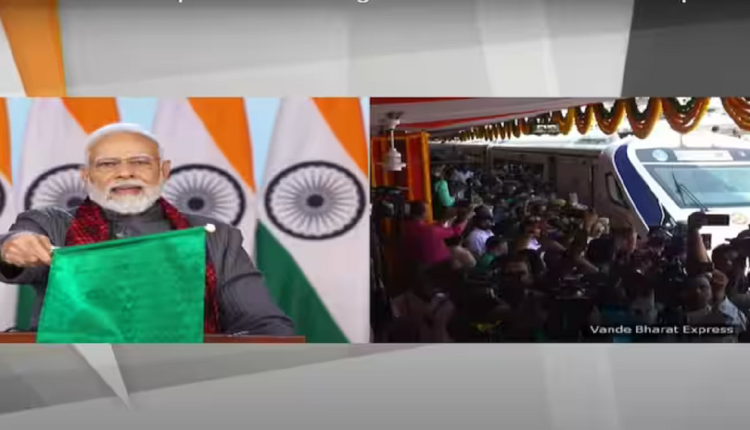 PM flags off Vande Bharat Express train connecting Secunderabad with Visakhapatnam