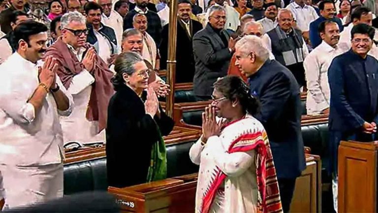 BRS MPs Boycotted President's Speech