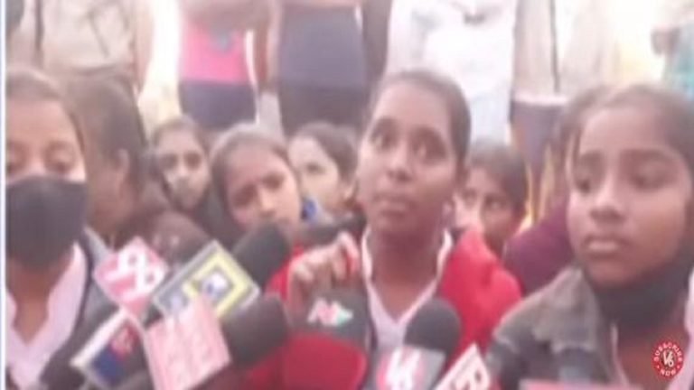 Sircilla Residential School Students Protest Over Harassment By School Watchman