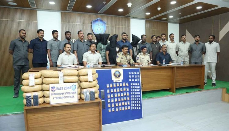 110 KG Ganja Seized, Three Held In Hyderabad