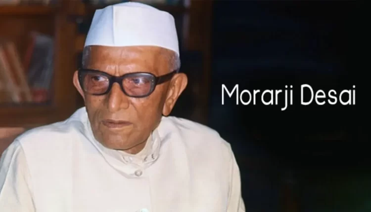 PM pays tributes to former Prime Minister Morarjibhai Desai