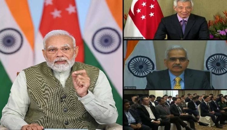 Modi and Singapore PM Witness Launch of Payment Interface Linkage