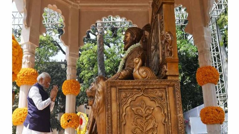 PM pays homage to Chhatrapati Shivaji Maharaj on his Jayanti