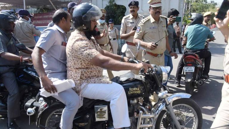 Raja Singh Came To the Assembly On Bullet Bike