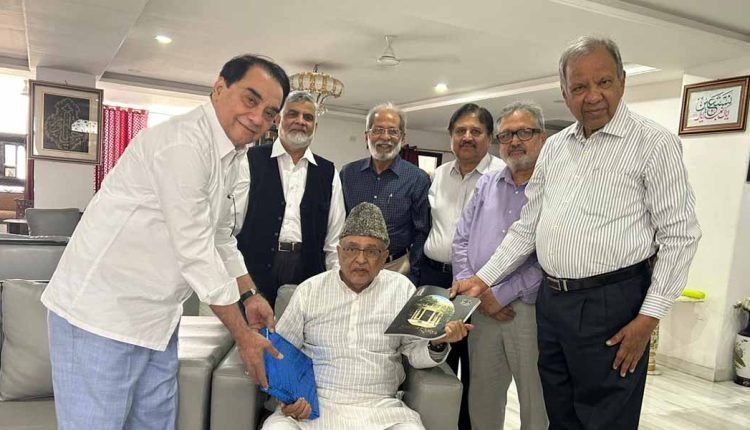 Madarsa Aliya Souvenir First Copy Presented To Zahid Ali Khan