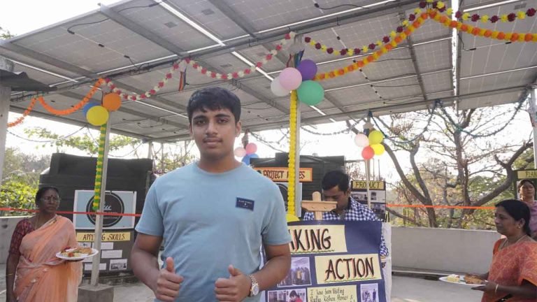 Hyderabad: 15-year-old student sets up a Solar Plant at Rs 7.75 lakh raised by him