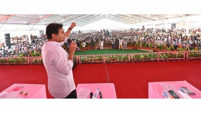 KTR Asks BRS Leaders To Urge People To Protect KCR And The Party